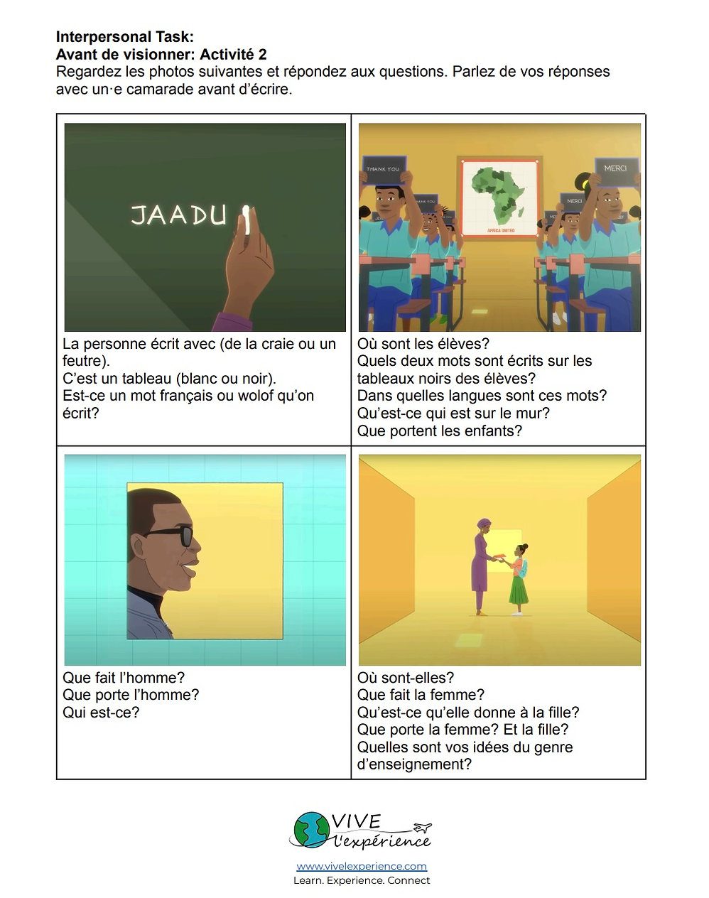 Chanson Merci Enseignants - Youssou N'dour Lesson Plan