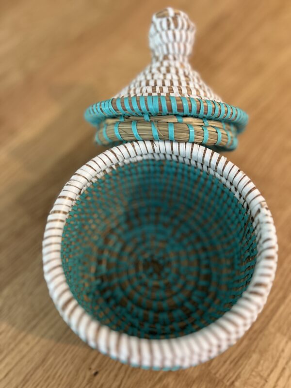 Inside of basket