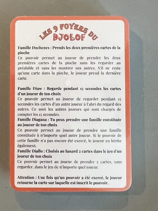 Senegalese playing cards: Les 9 foyers du Djolof - Image 5