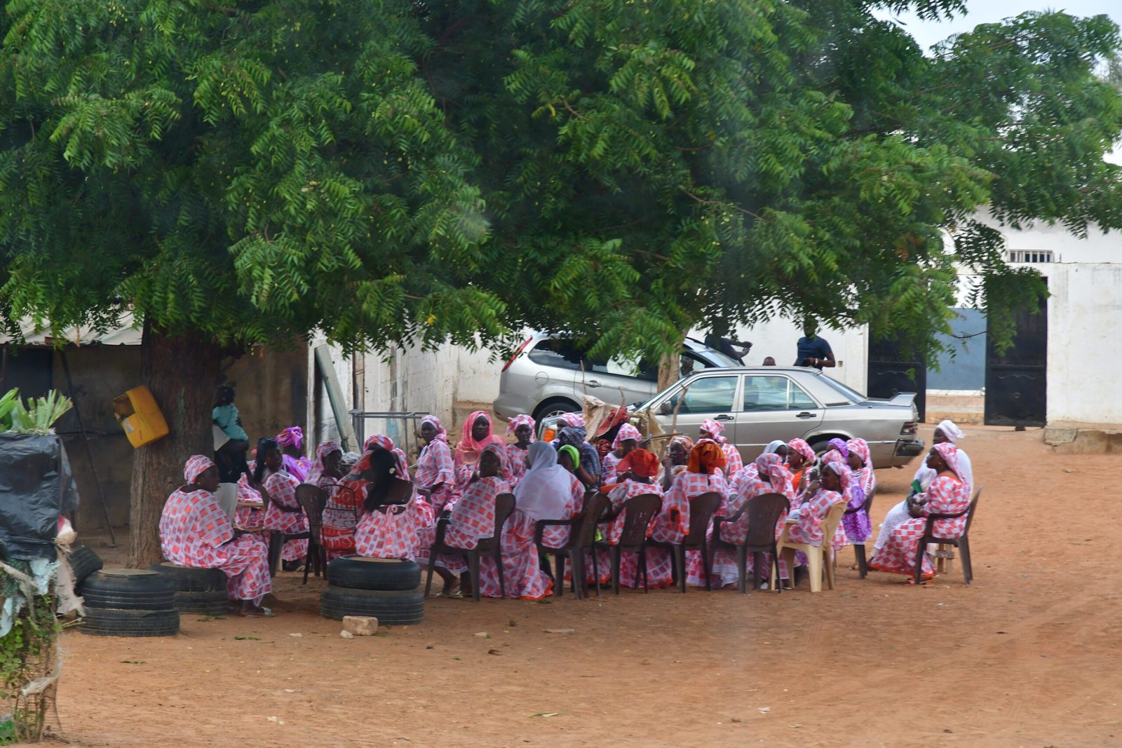 Gathering of women in Senegal